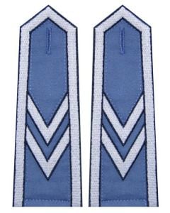 Pagony niebieskie do koszuli Służby Więziennej - starszy sierżant - haft