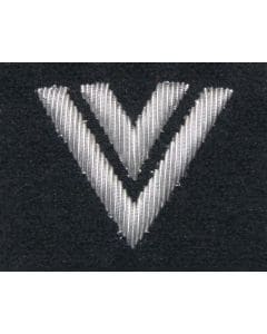 Stopień na beret WP (czarny / haft bajorkiem) - starszy sierżant