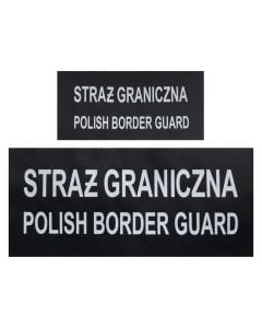 Komplet naszywek na polar "Straż Graniczna Polish Border Guard"