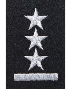 Stopień na beret WP - czarny / h - porucznik