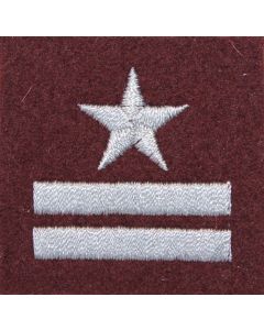 Військове звання на берет Війська Польського бордовий – майор