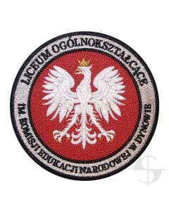 Emblemat naramienny szkolny "LO im. KEN w Dynowie"
