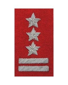 Військове звання на берет Війська Польського багряний вишивка канителлю – полковник