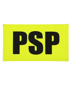 Mały napis odblaskowy na ubranie specjalne - PSP
