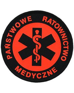 Emblemat Velcro "Państwowe Ratownictwo Medyczne"