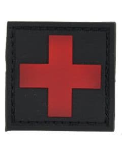 Emblemat velcro Medyk PVC Black