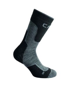 Skarpety CMP Trekking Sock Wool Mid - Black/Grey