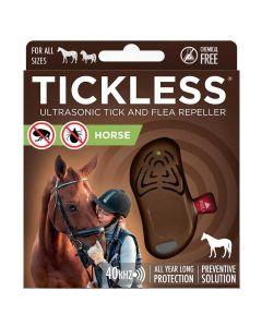 Ultradźwiękowy odstraszacz kleszczy TickLess dla koni - brązowy