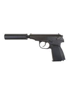 Pistolet ASG WE GBB MK z tłumikiem - czarny (WET-02-009254) G