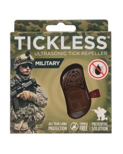 Ultradźwiękowy odstraszacz kleszczy TickLess dla ludzi - military brown