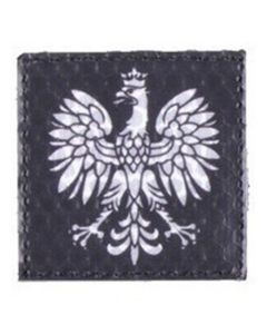 Naszywka Combat-ID IR Godło Polski - Czarne