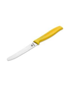 Nóż kuchenny Boker Yellow - ząbkowany z zaokrąglonym czubkiem