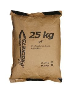 Kulki biodegradowalne ASG Rockets Professional Bio 0,25g - worek 25kg
