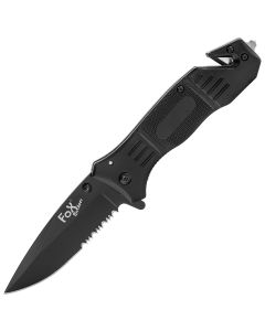 Nóż składany ratowniczy Fox Outdoor Black