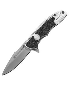 Nóż składany Smith&Wesson Drop Point Silver Black 1084306
