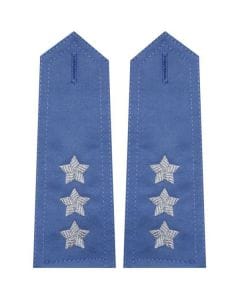 Pagony niebieskie do koszuli Służby Więziennej - porucznik - haft