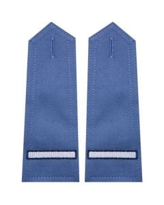 Pagony niebieskie do koszuli Służby Więziennej - starszy szeregowy - haft