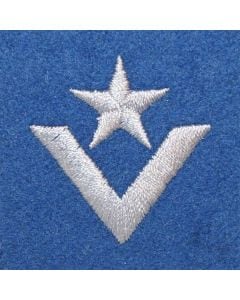 Військове звання на берет Війська Польського (синій / вишивка) – молодший хорунжий