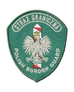Наплічна емблема Прикордонної служби "Polish Border Guard" - Парадна Зелена
