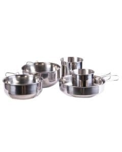 Zestaw naczyń Mil-Tec Stainless Steel Cook Set - 5 elementów