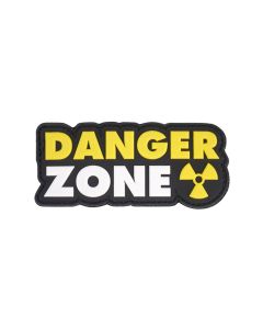Naszywka 3D 101 Inc. Danger Zone - Żółty / Biały