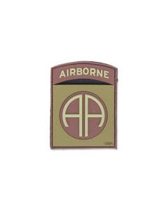 Naszywka 101 Inc. 3D Airborne 82nd - Brązowy