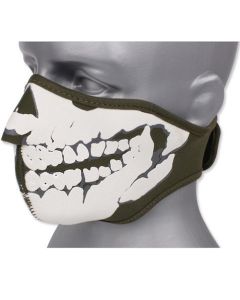 Maska neoprenowa 3D Skull - Olive