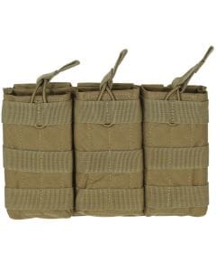 Potrójna ładownica Voodoo Tactical Triple Open Top Mag Pouch na magazynki M4 / M16 - Coyote
