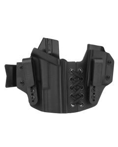Kabura Doubletap Gear Kydex Appendix Elastic IWB z ładownicą do pistoletu Glock 19