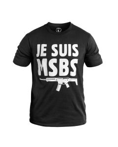 Koszulka T-shirt Kałdun Je Suis MSBS Grot - Czarna 