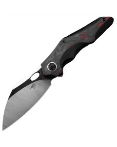 Nóż składany Bestech Knives Nogard - Black/Red Marble