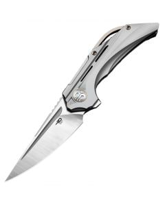 Nóż składany Bestech Knives Vigil - Satin Blade/Grey Titanium