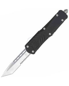 Nóż sprężynowy CobraTec Large Black FS-X Tanto Serrated - Black