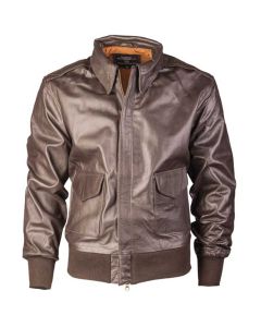 Kurtka Mil-Tec US A2 Leather Flight Jacket - Brown