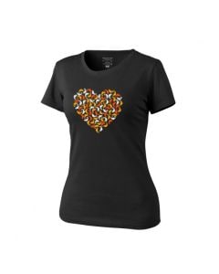 Koszulka T-shirt damska Helikon Chameleon Heart - Black