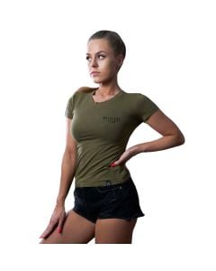 Koszulka treningowa damska Military Gym Wear Forest Women'sTee - Green