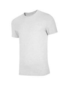 Koszulka T-shirt 4F TSM003 - chłodny jasny szary melanż