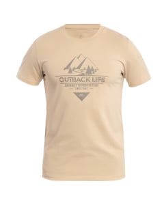 Koszulka T-Shirt Helikon Outback Life - Khaki