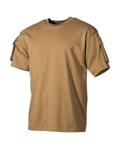 Koszulka T-shirt MFH z kieszeniami Coyote