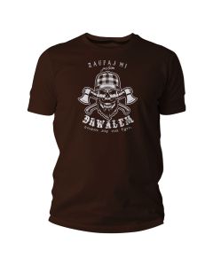 Koszulka T-Shirt TigerWood Drwal - brązowa
