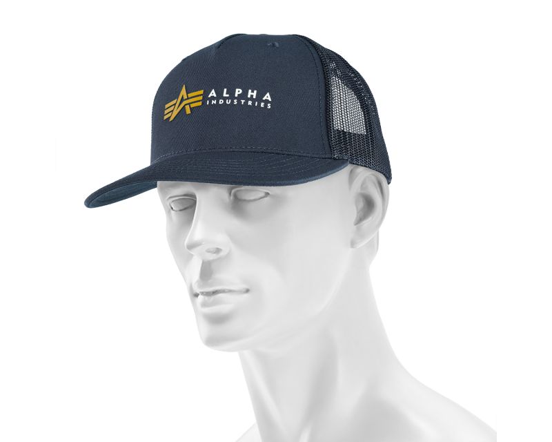 Czapka z daszkiem Alpha Industries cap opinie - Rep sklep - Trucker cena - Label i Blue