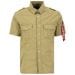 Koszula Alpha Industries Basic Slim Shirt - Sage Green