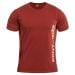 Koszulka T-shirt Pentagon Vertical - Maroon Red