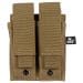 Ładownica na magazynki pistoletowe MFH Ammo Pouch Double Small MOLLE - Coyote Tan