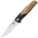 Nóż składany Bestech Knives Ascot - Wood/Satin Blade