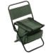 Krzesło turystyczne składane Mikado z oparciem i torbą - Zielone