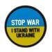 Naszywka Stop war - stand with Ukraine 