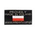 Naszywka Wisport "Proudly Made in Poland" Black