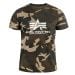 Koszulka T-Shirt Alpha Industries Basic - Woodland Camo 65