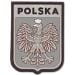 Badge 101 Inc. Герб Польщі 3D - сірий